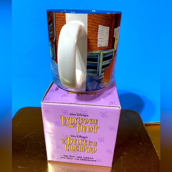 WALT DISNEY’S LADY AND THE TRAMP 90’s DISNEY STORE EXCLUSIVE CERAMIC MUG JAPAN - Picture 11 of 16